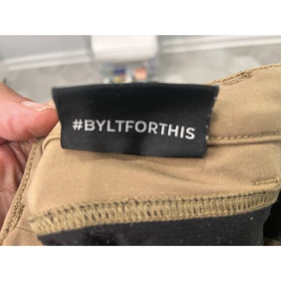 Bylt Premium Everyday Pant 2.0 Slim Fit Brown Viscose Blend Mens Size 32 - Picture 3 of 6